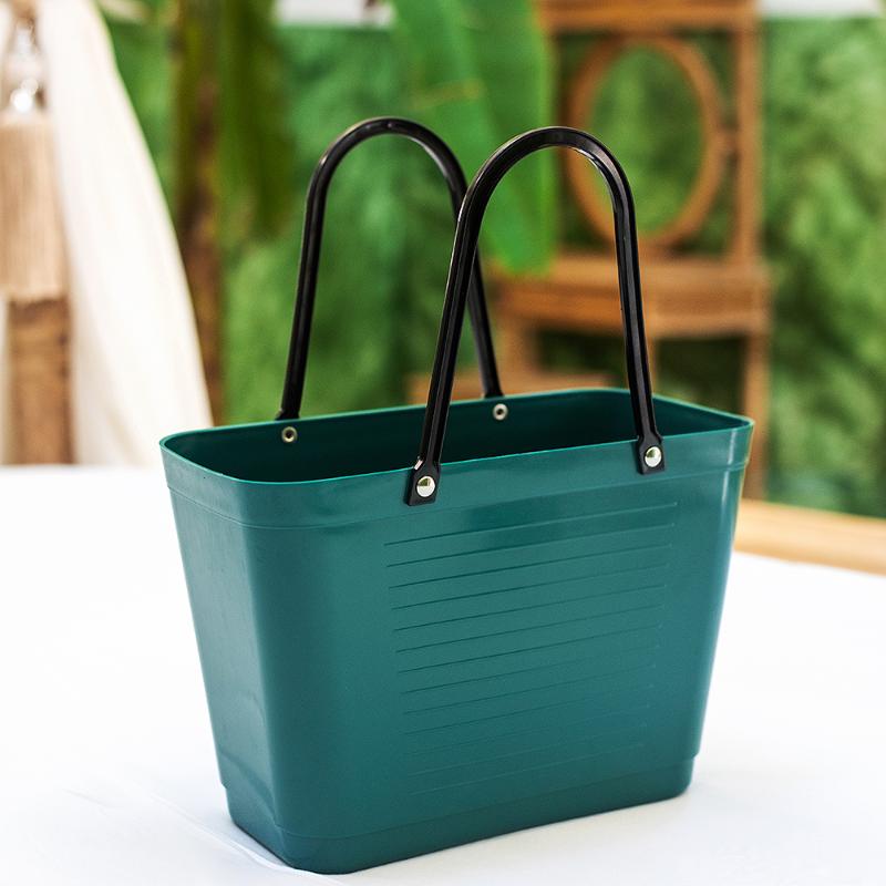 Green Plastic veske liten 7,5L mørk grøn