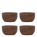 Wood eggeglass 5x3 cm 4 stk natur