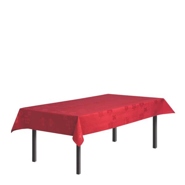 Natale juleduk i damask 150x320 cm red