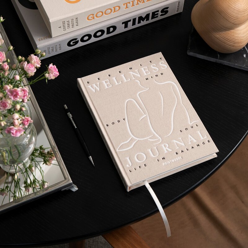 Velvære journal beige