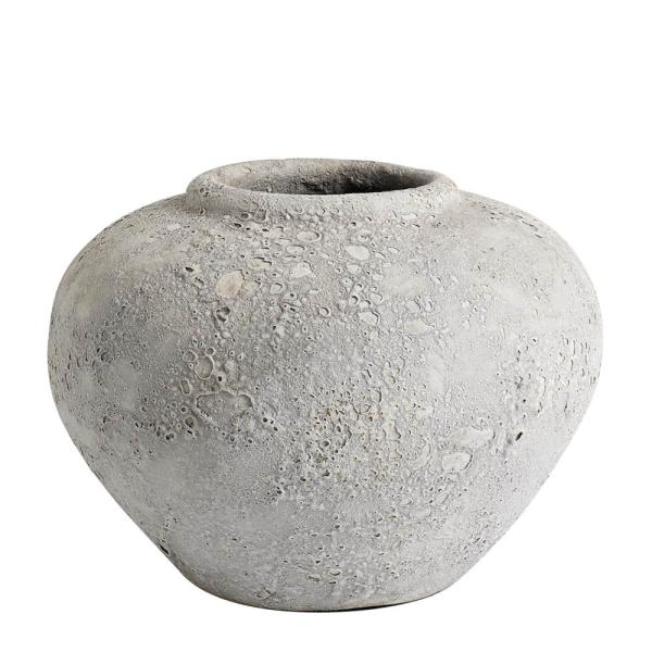 Luna krukke 18 cm grå