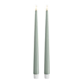 LED lakklys 2,2 x 28 cm 2 stk salvie grønn