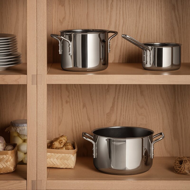 Stainless Steel gryte 3,6L keramisk Slip-Let® belegg