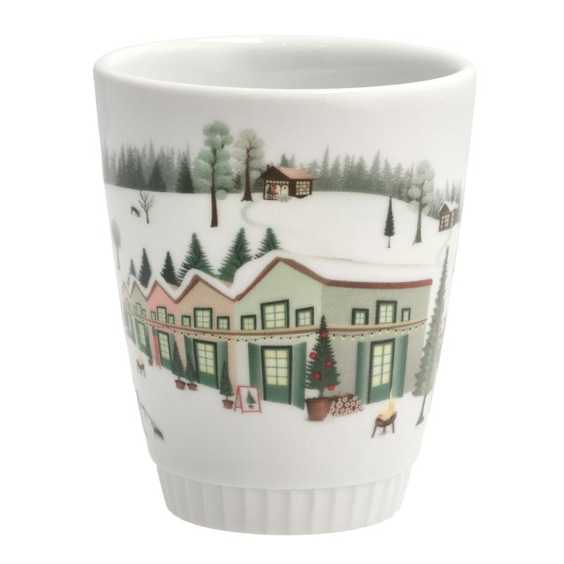 Vinter krus 27 cl Ildfast porselen hvit