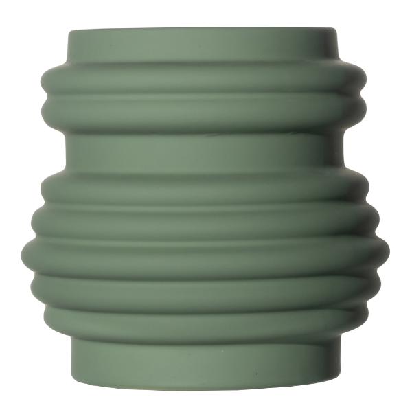 Mila vase 16x15 cm grønn