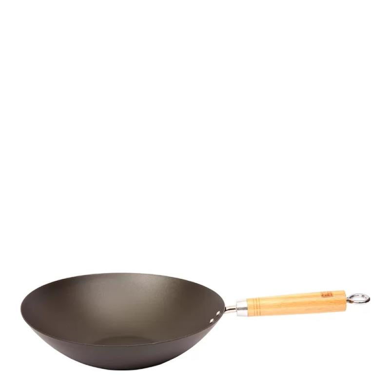 School of Wok Pre-seasoned wok sett svart