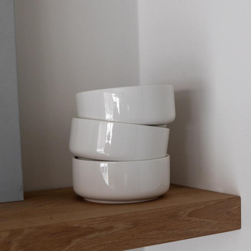 Bolle liten 6x14 cm hvit