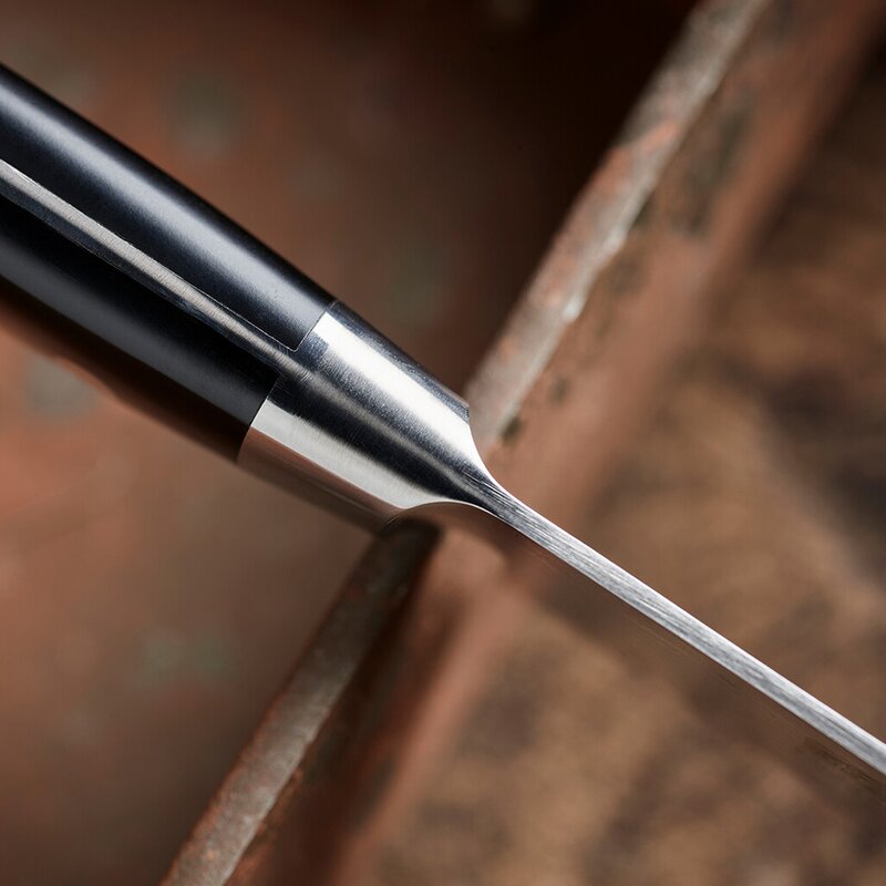 Damask kokkekniv 21 cm svart