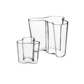 Alvar Aalto vase sett 2 stk 9,5 + 16 cm klar