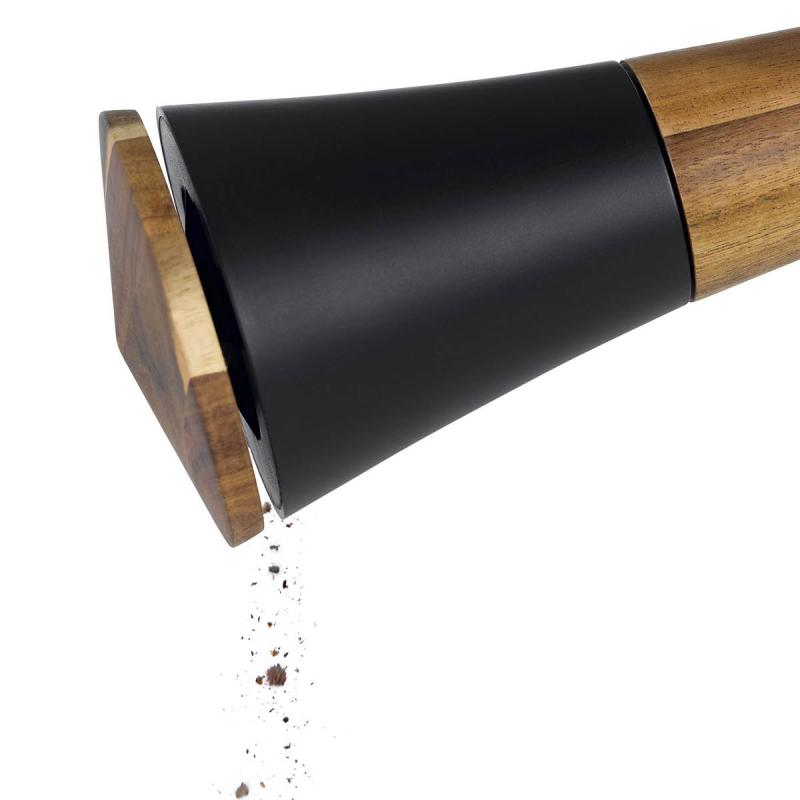 Spin krydderkvern H 18,5 cm brun/svart