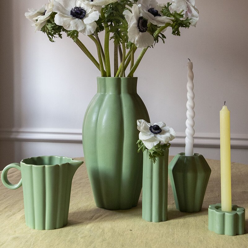 Birgit vase 14 cm olive