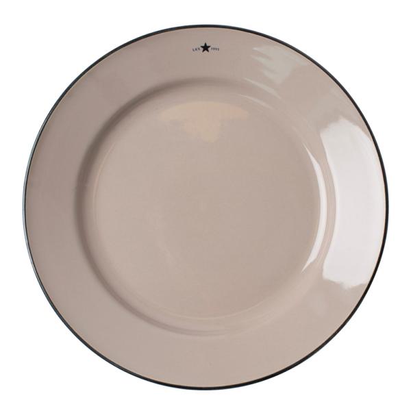 Icons tallerken 28 cm beige/blå