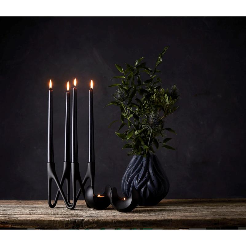 Roots lysestake Roots  4 armer svart
