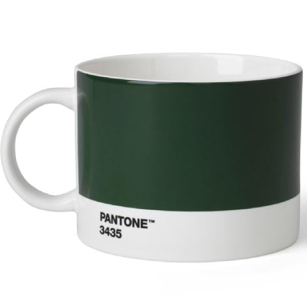 PANTONE tekopp med hank 47,5 cl mørk grønn