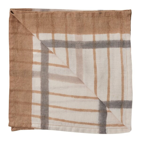 Ella serviett 50x50 cm hazelnut checkered