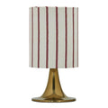 Tulip bordlampe 38 cm antikk messingfinish