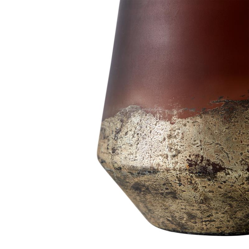 Lana vase 26 cm brun/gull