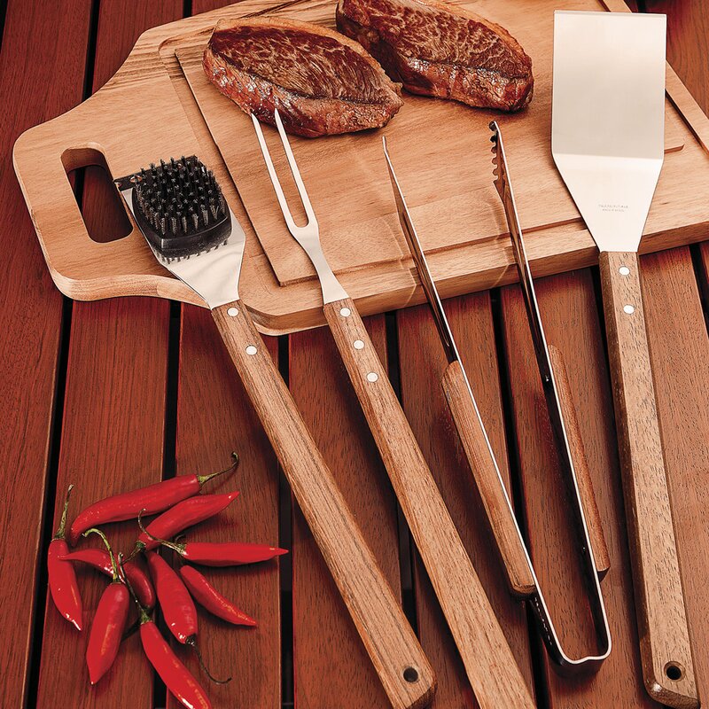 BBQ by Hellstrøm grillbørste 41,5 cm natur