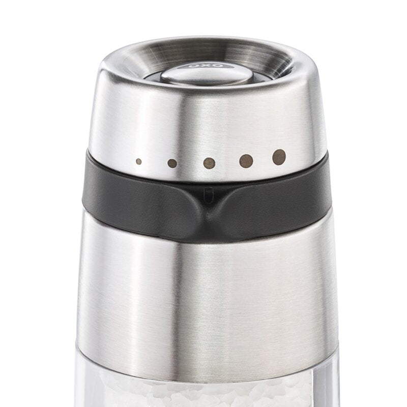 Saltkvern dryssfri 14 cm stål/svart