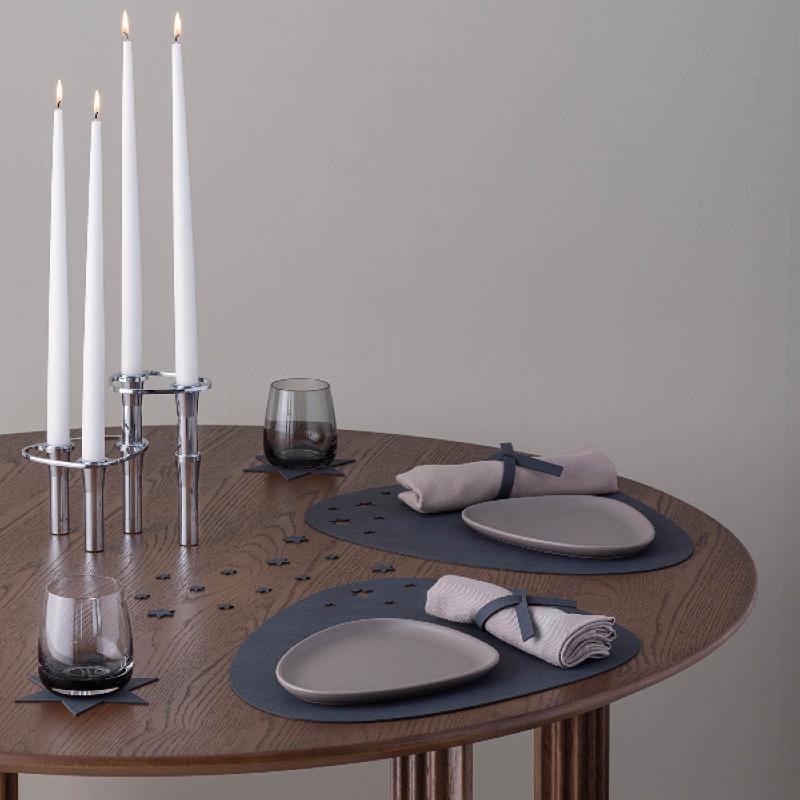Curve Star Nupo gavesett spisebrikke  2+2 stk antrasitt