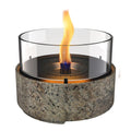 Café bordlykt 18 13 cm earth stone