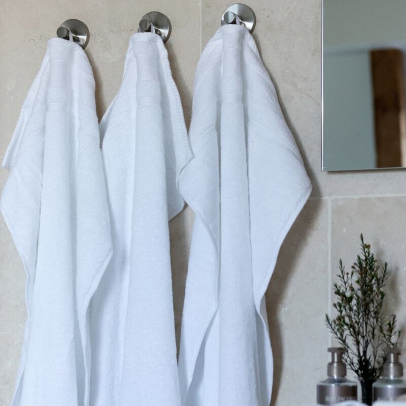 Bath Collection gjestehåndkle 40x60 cm 2 stk white cotton