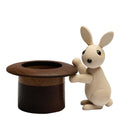 The Magic Hat trefigur kanin 9cm og hatt 5,8 cm