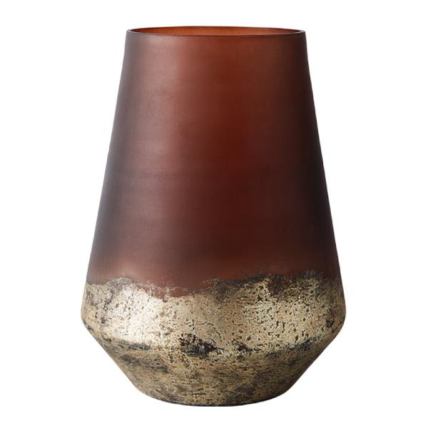 Lana vase 26 cm brun/gull
