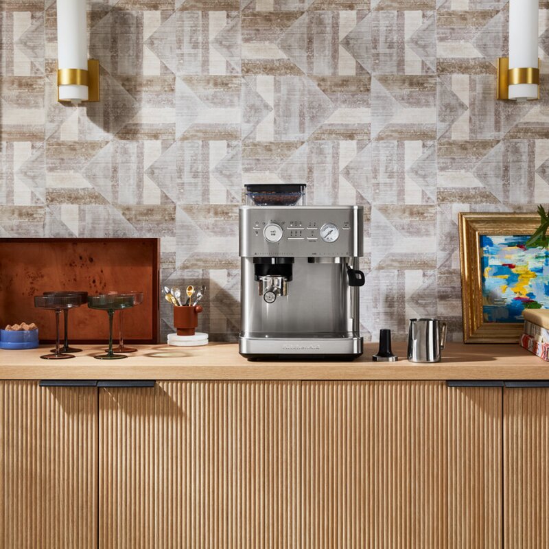 Espressomaskin m/kaffekvern halvautomatisk 5KES6551 rustfritt stål