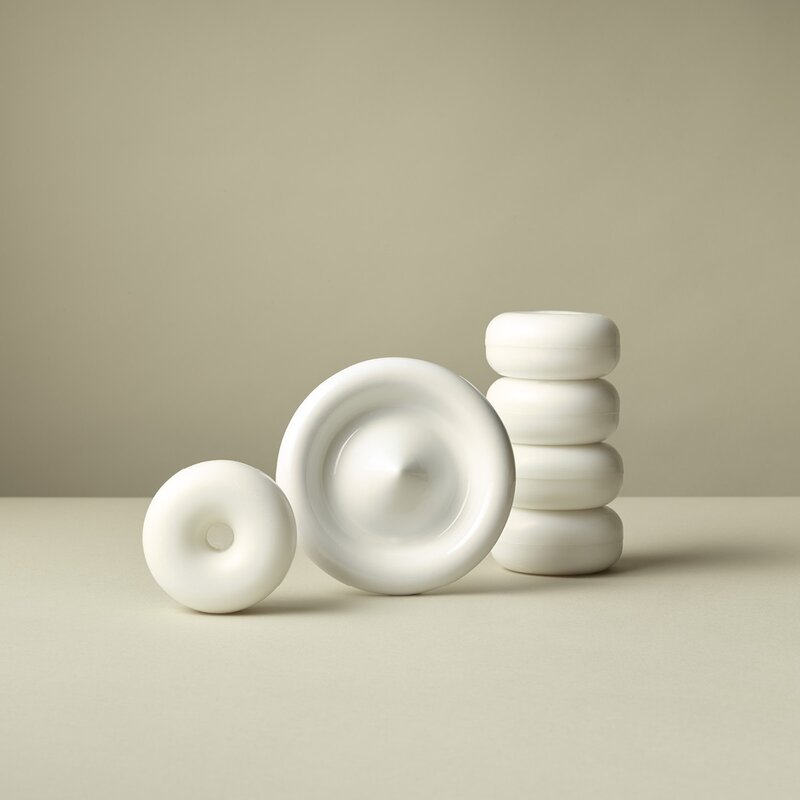 Såpeskål 10 cm cream white
