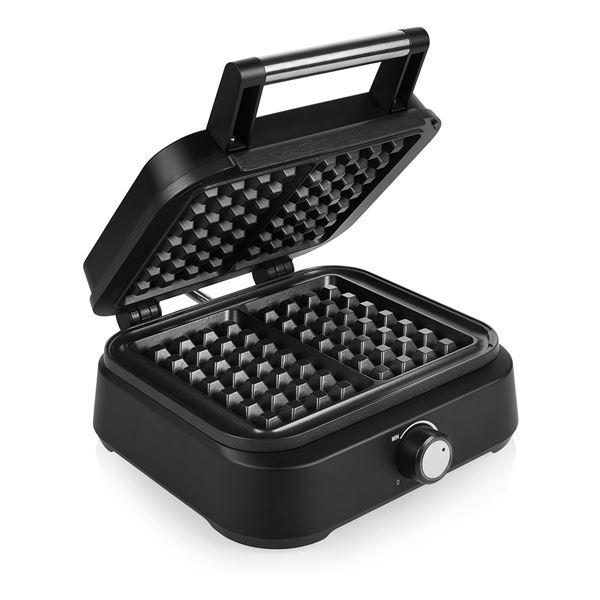Deluxe belgisk vaffeljern svart