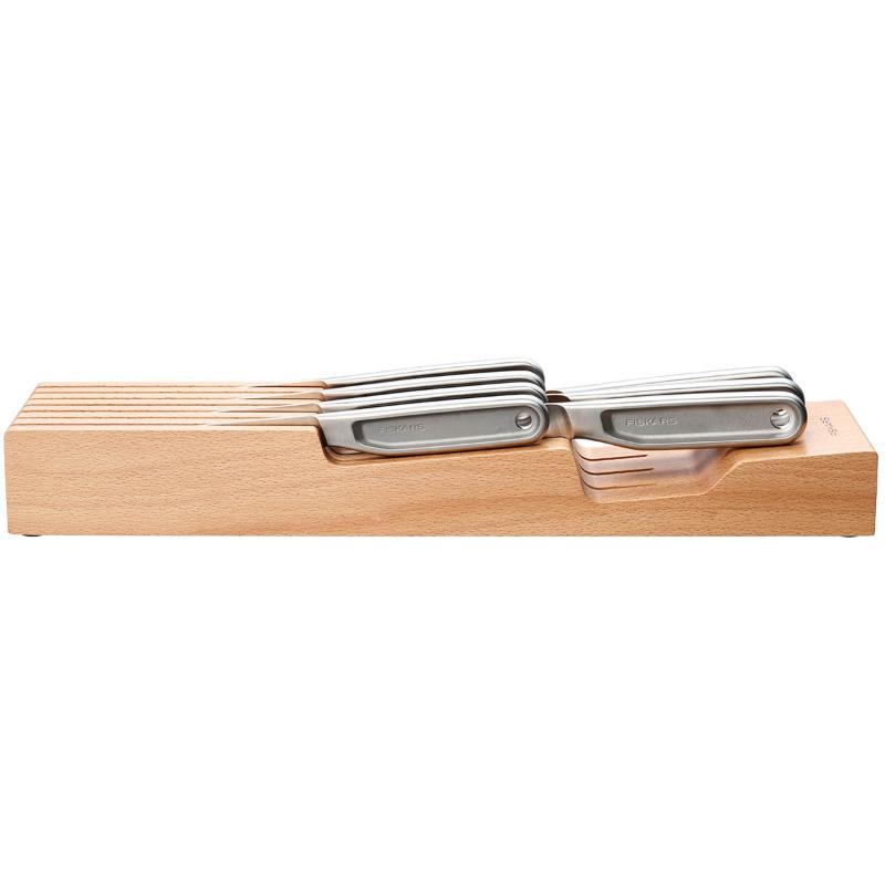 Knivblokk liggende 42x10x5,5 cm tre