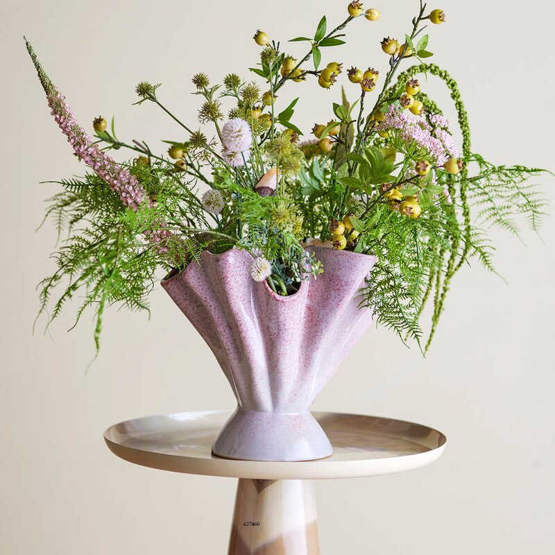 Plier vase 29 cm rose