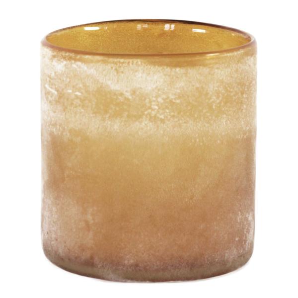 Frost lyslykt 12x12 cm amber