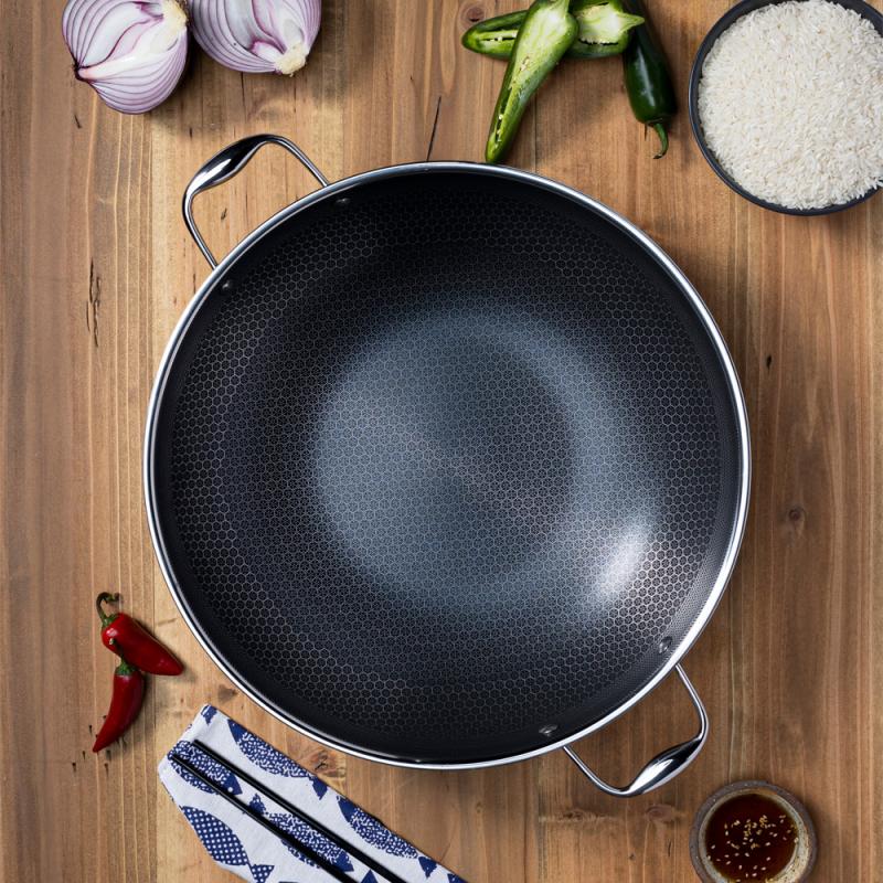 Hybrid wok m/lokk 36 cm