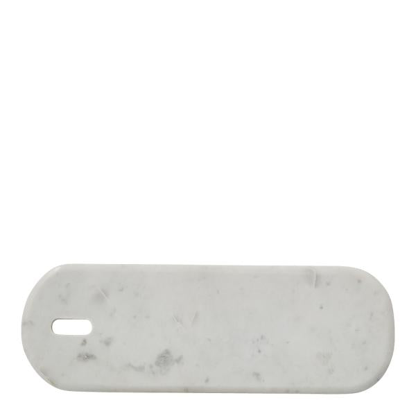 Ellia skjærebrett 60x20 cm hvit marmor