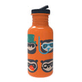 Brillebjørn stålflaske 500 ml oransje