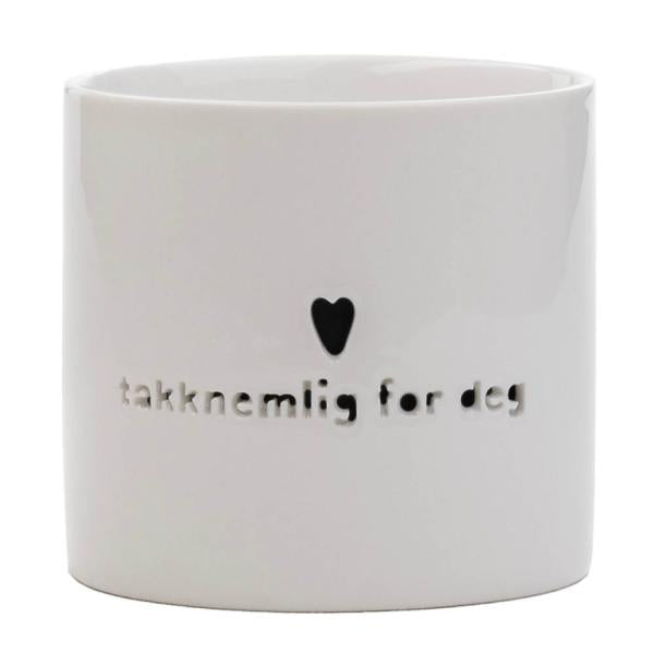 Telysholder medium takknemlig for deg