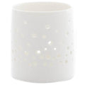 T-lysholder dots 7,5x6,5 cm hvit