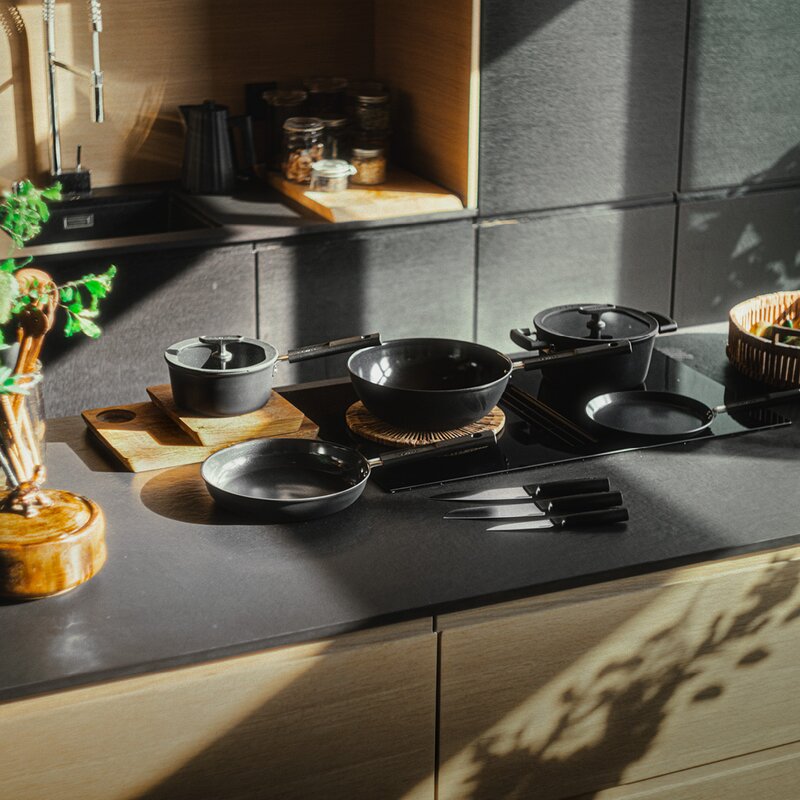 Hard Face keramisk traktørpanne m/lokk 24 cm