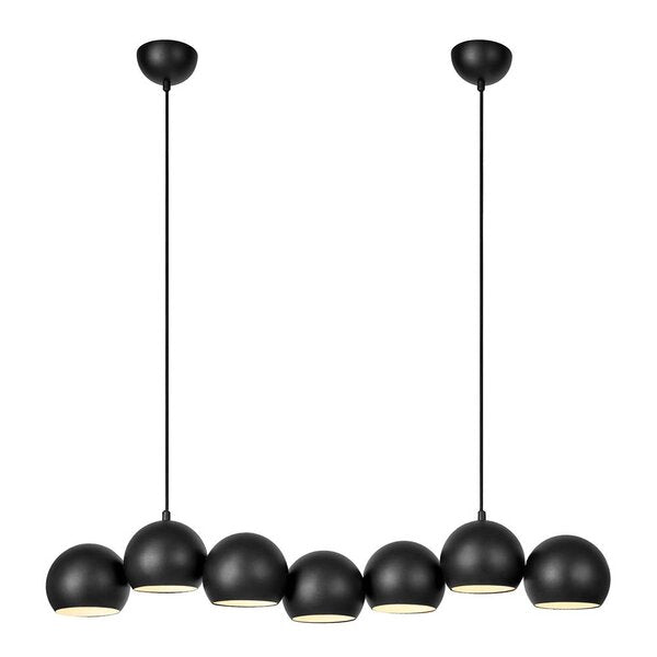 Cupolo pendellampe 7 lys 101 cm svart