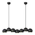 Cupolo pendellampe 7 lys 101 cm svart
