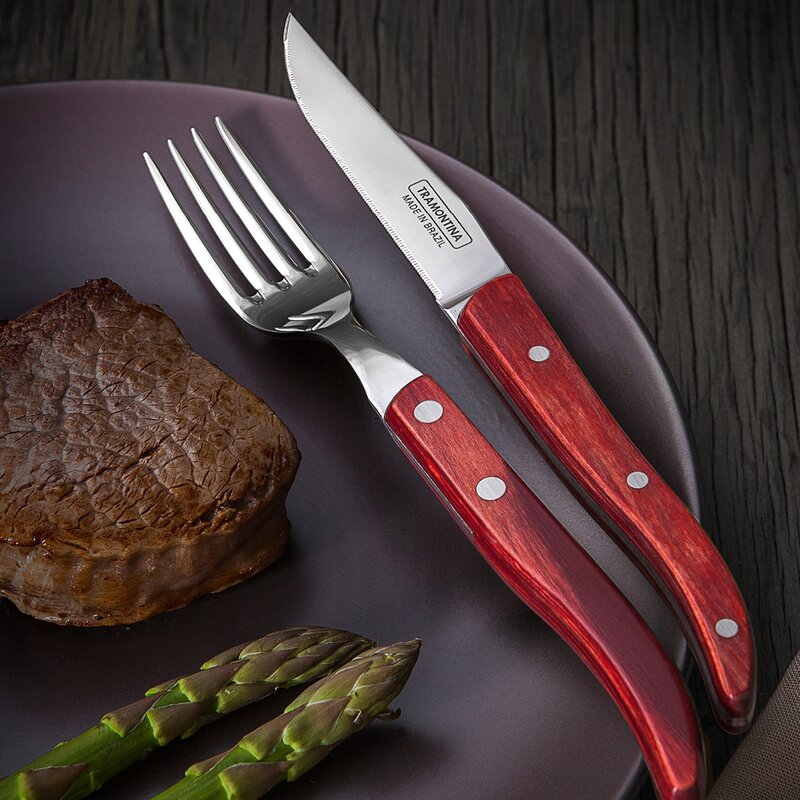 Churrasco bestikksett 4 deler natur