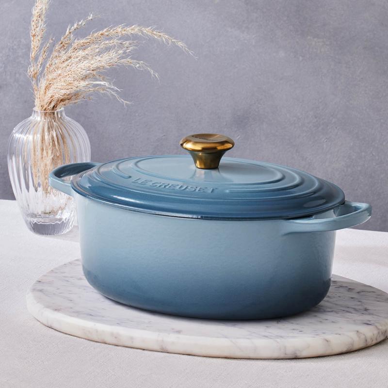 Signature oval gryte 4,1L chambray/gull
