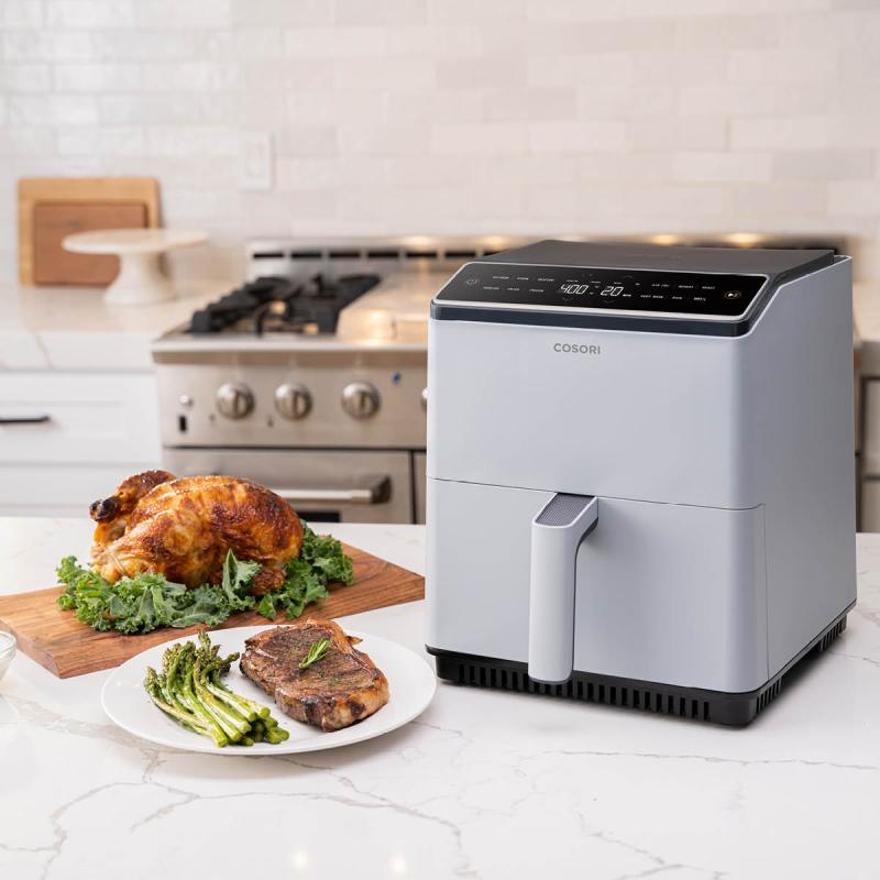 Dual Blaze airfryer 6,4L/2,5 kg lys grå