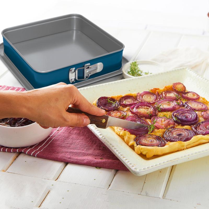 Xbake springform firkant 24 cm blå