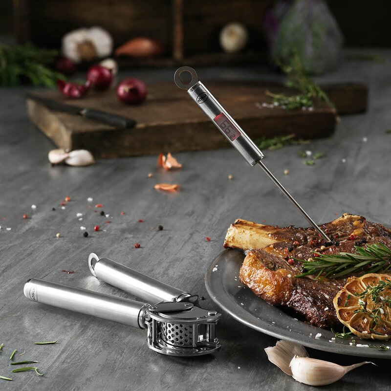 Gourmet instant termometer 22 cm stål