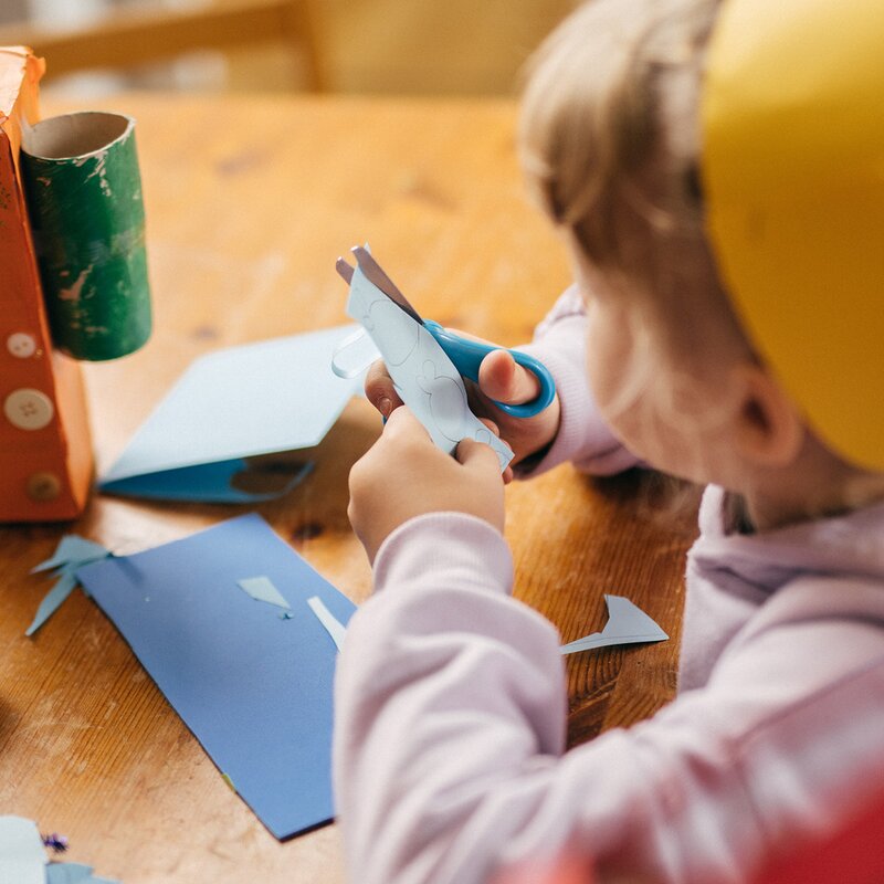 Fiskars Kids saks 6+ år 13 cm turkis