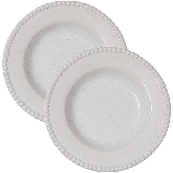 Daria suppetallerken 26 cm 2 stk cotton white