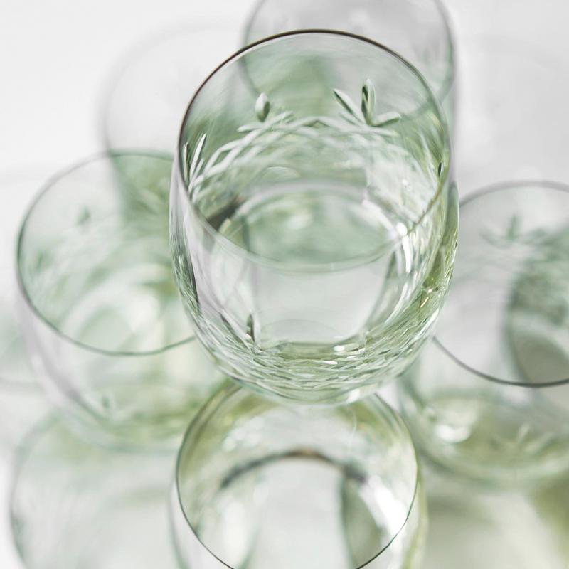 Crispy Aqua vannglass 23 cl 2 stk emerald